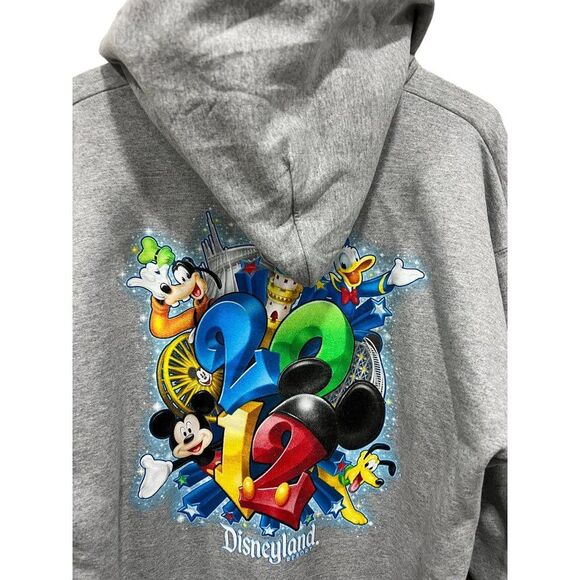 Disneyland Hoodie Full Zip Sweatshirt size L 2012 Mickey and Friends Jacket NWT - Picture 7 of 9
